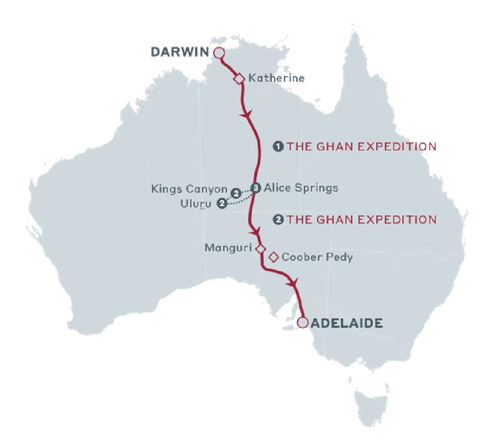 Red Centre Spectacular 2023 Map 